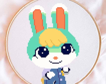 Patrón de punto de cruz de Sasha Animal Crossing (descarga digital)