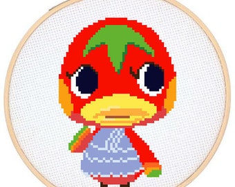 Patrón de punto de cruz de Animal Crossing de Ketchup (descarga digital)