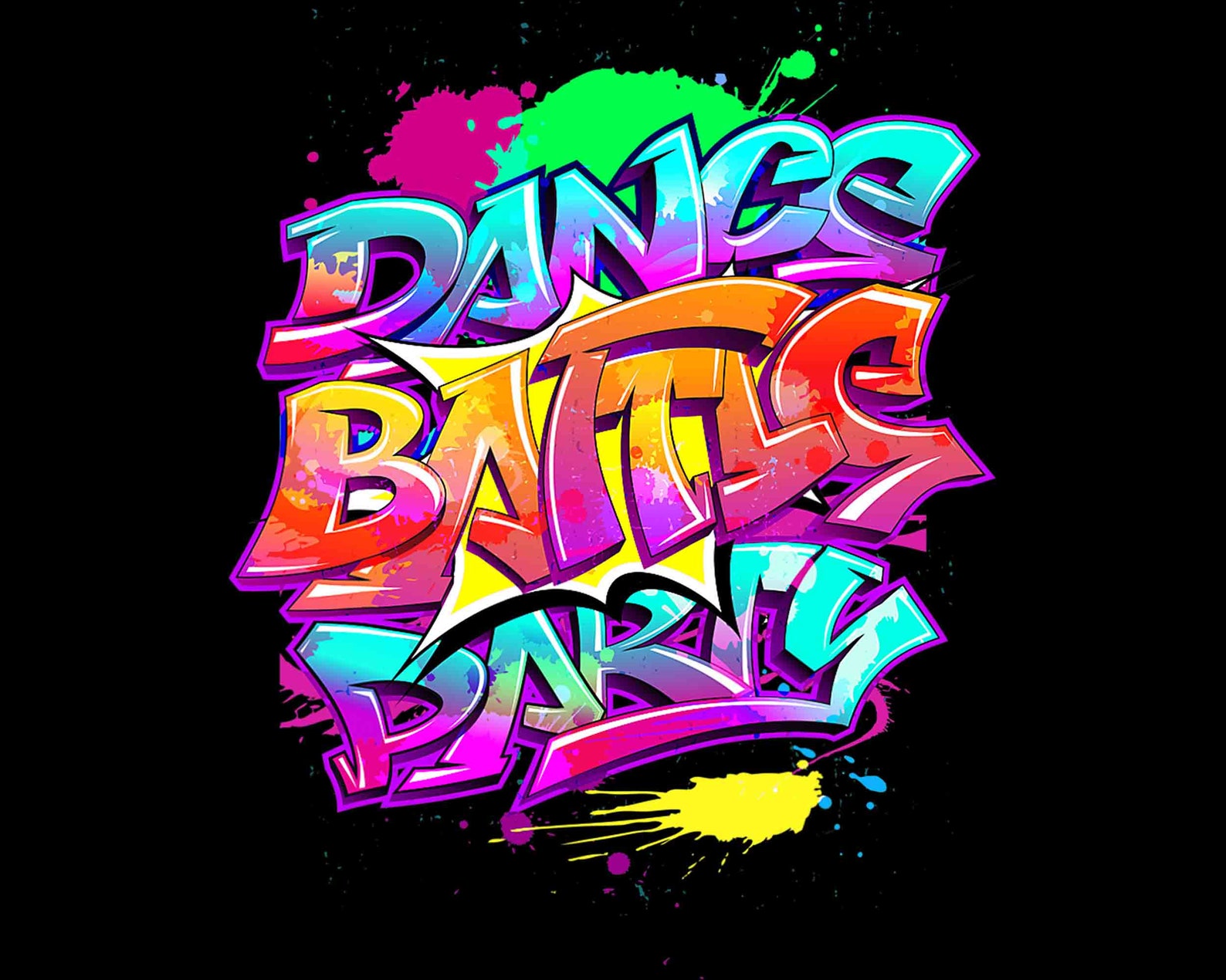 Men's Women's Graffiti Dance Battle Party Png Design Etsy