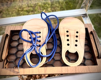 Learn How to Tie Shoes with Laces | Shoe Lacing training | Learning Gift for Kids | Kindergarten Activity| Lace up Shoes