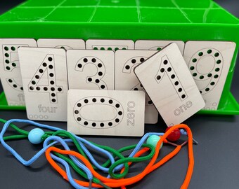 Learn your numbers with Laces | Number Lacing Toy| Learning Gift for Kids | Kindergarten Activity| Lace up Number Boards
