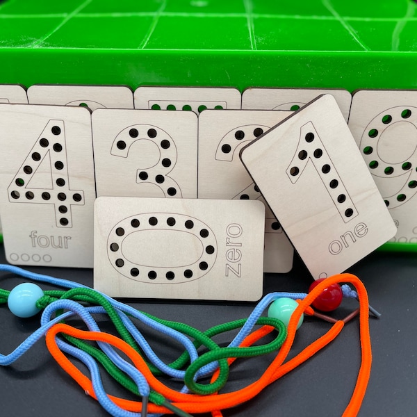 Learn your numbers with Laces | Number Lacing Toy| Learning Gift for Kids | Kindergarten Activity| Lace up Number Boards