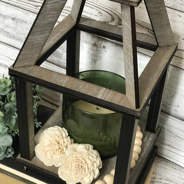 Farmhouse Square Lantern| Home Décor | Personalized Square Lantern | Candle Holder | Shower Gift | Housewarming Gift | Wedding Décor