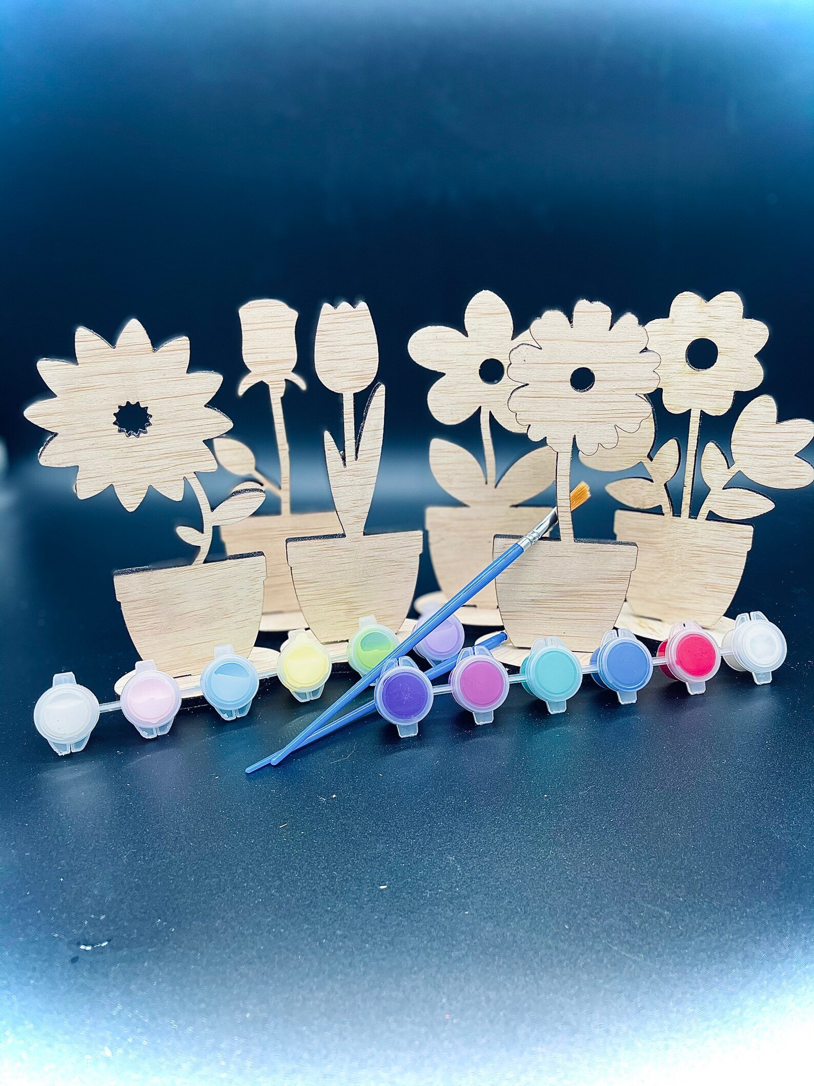 DIY Wood Paint Kit DIY Kids Craft DIY Paint Standing Etsy