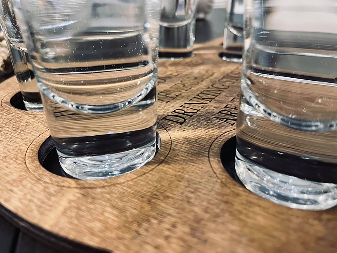 Shot Board Holder Personalized Shot Board Shot Flight Etsy