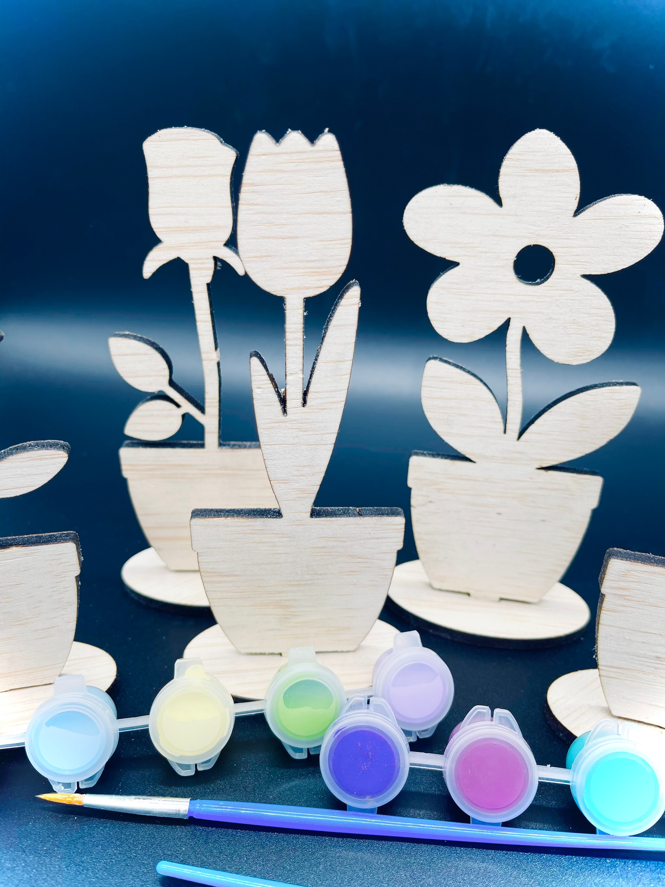 DIY Wood Paint Kit DIY Kids Craft DIY Paint Standing Etsy