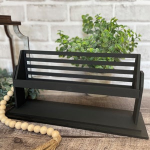 Wooden Rustic Farmhouse Raised Shelf Sitter| Works with Interchangeable Holiday and Seasonal Add-On Sets | Farmhouse Raised Shelf Sitter