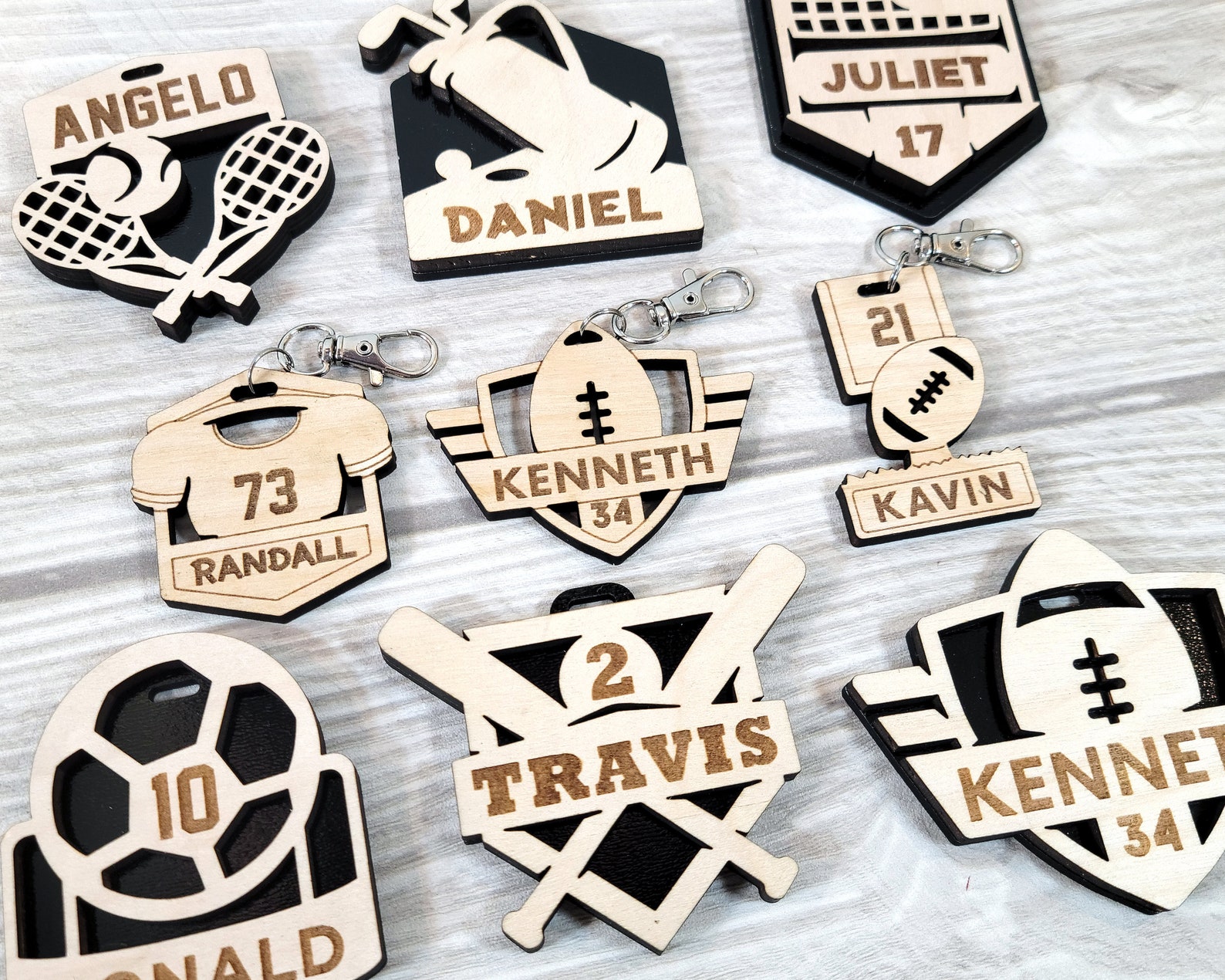 Wrestling Keychains and Bag Tags Tags for Sports Bags Etsy