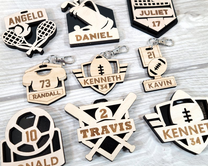 Wrestling Keychains and Bag Tags Tags for Sports Bags Etsy