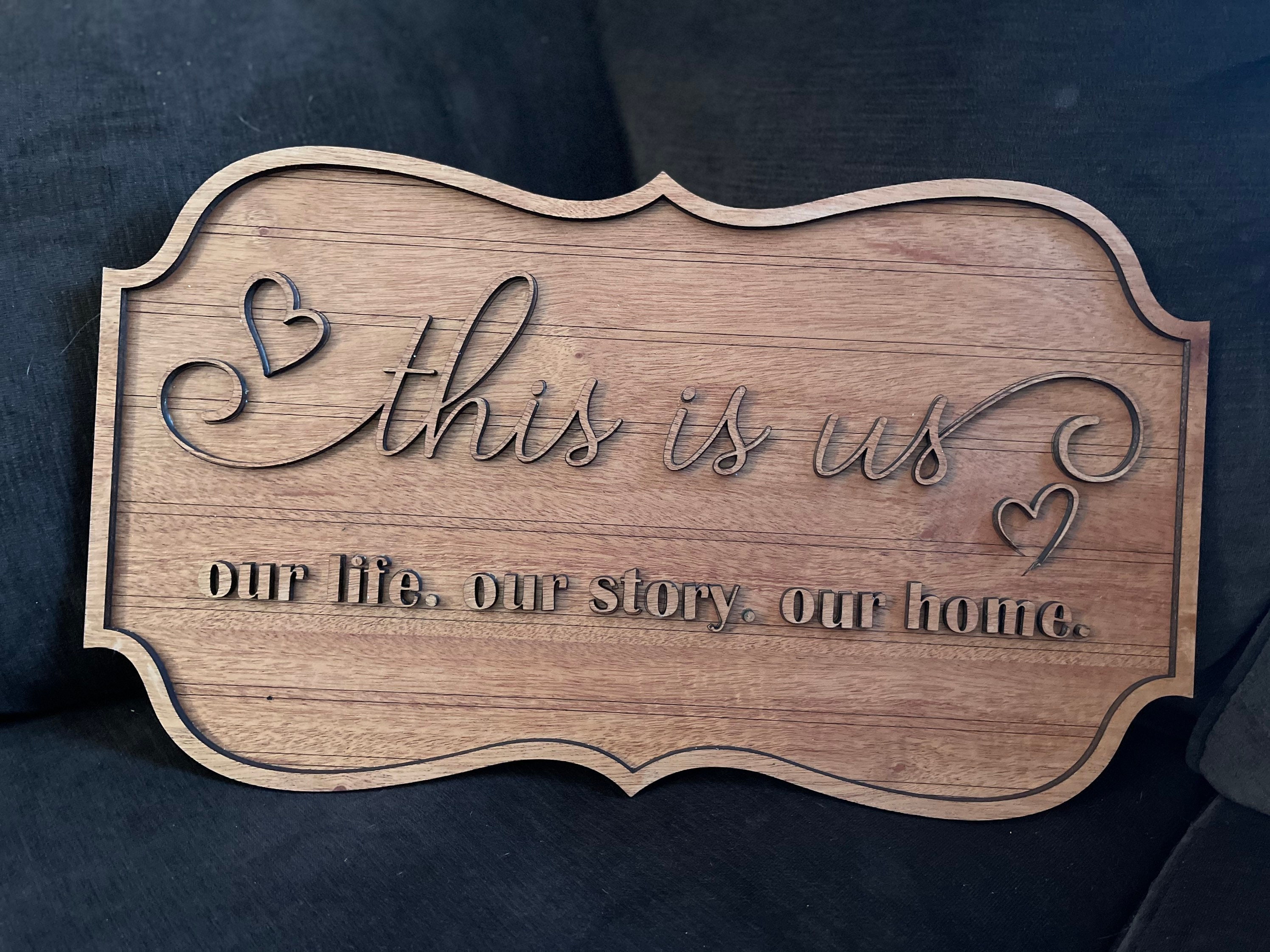 This is us sign custom wood sign rustic home décor our Etsy