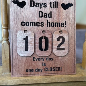 US Military Deployment Countdown | Deployment Countdown Calendar | US Military Husband, Wife, Son, Daughter, Loved one Deployment Countdown