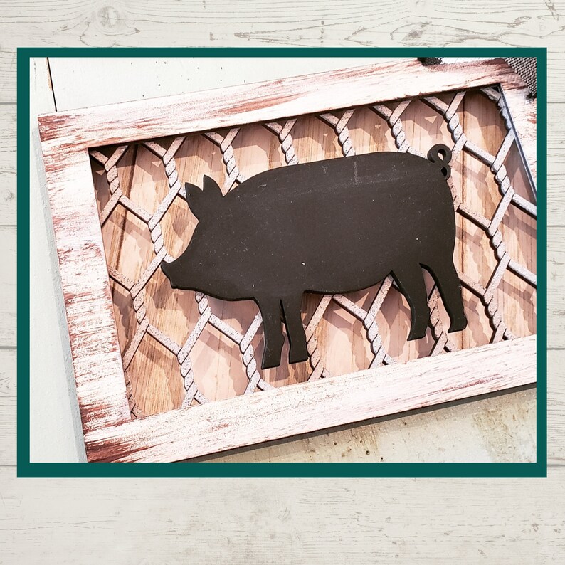 Rustic Animal Sign Rustic Wood Signs | Barnyard Trio | Farmhouse Wall Décor | Rustic Wall ...