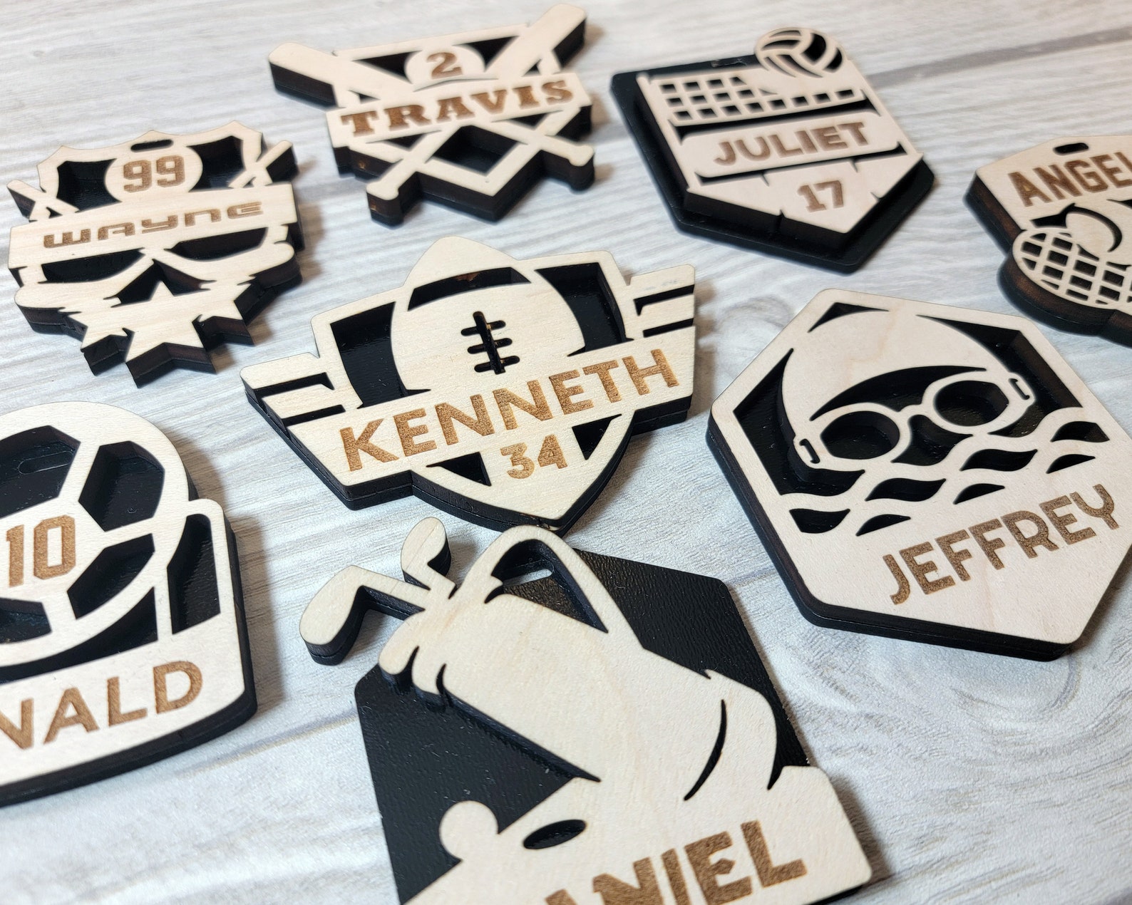 Wrestling Keychains and Bag Tags Tags for Sports Bags Etsy