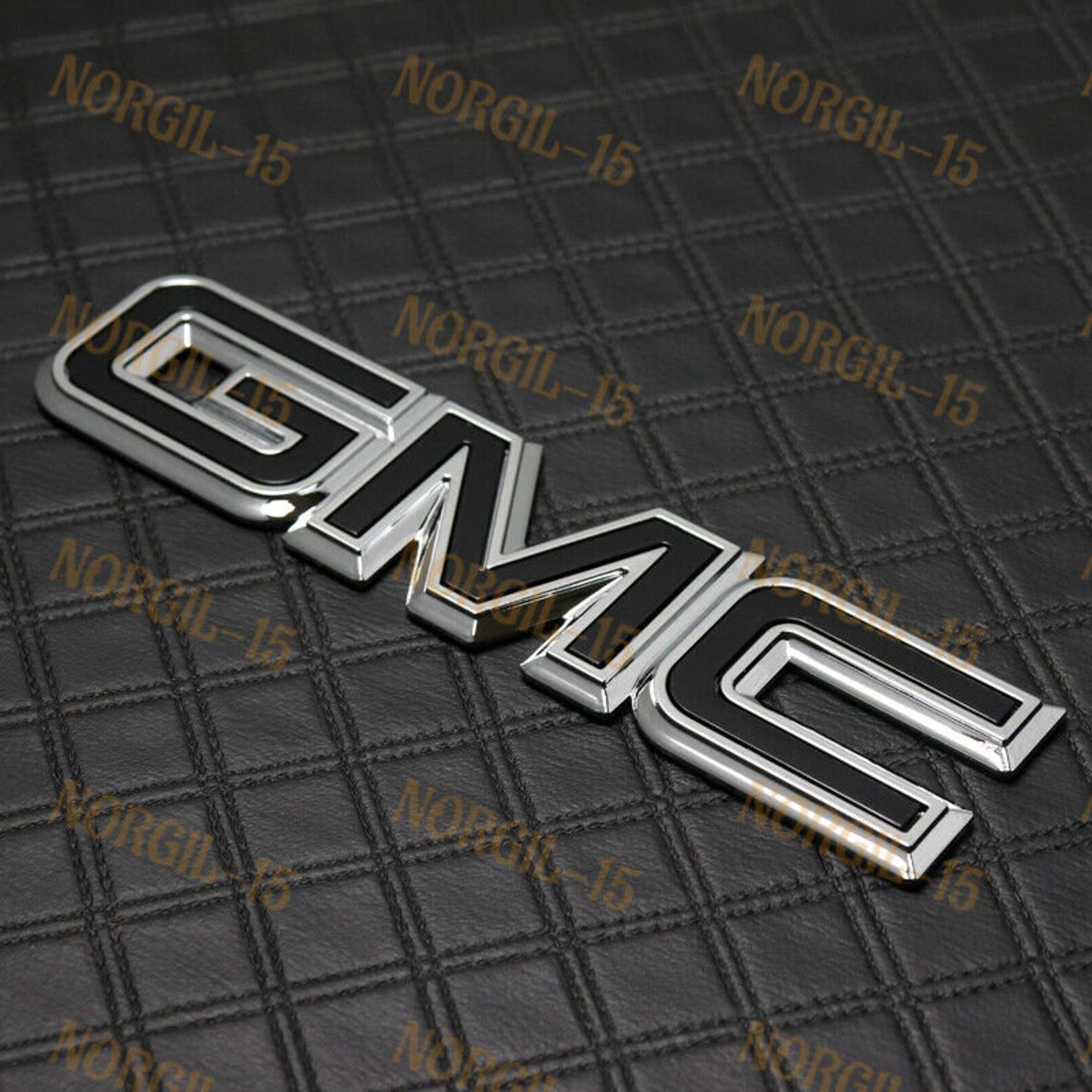 For Rear Tailgate Gmc Logo Emblem Nameplate Black 20072014 Etsy