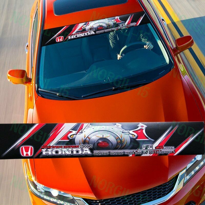 Car Window Windshield Vinyl Banner For Mugen Power Civic Etsy