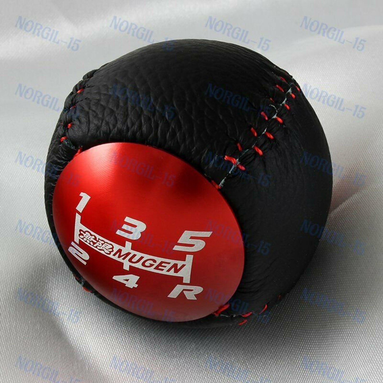 Jdm Mugen Leather 5 Speed Shift Knob Red For Honda Crz Type R Etsy