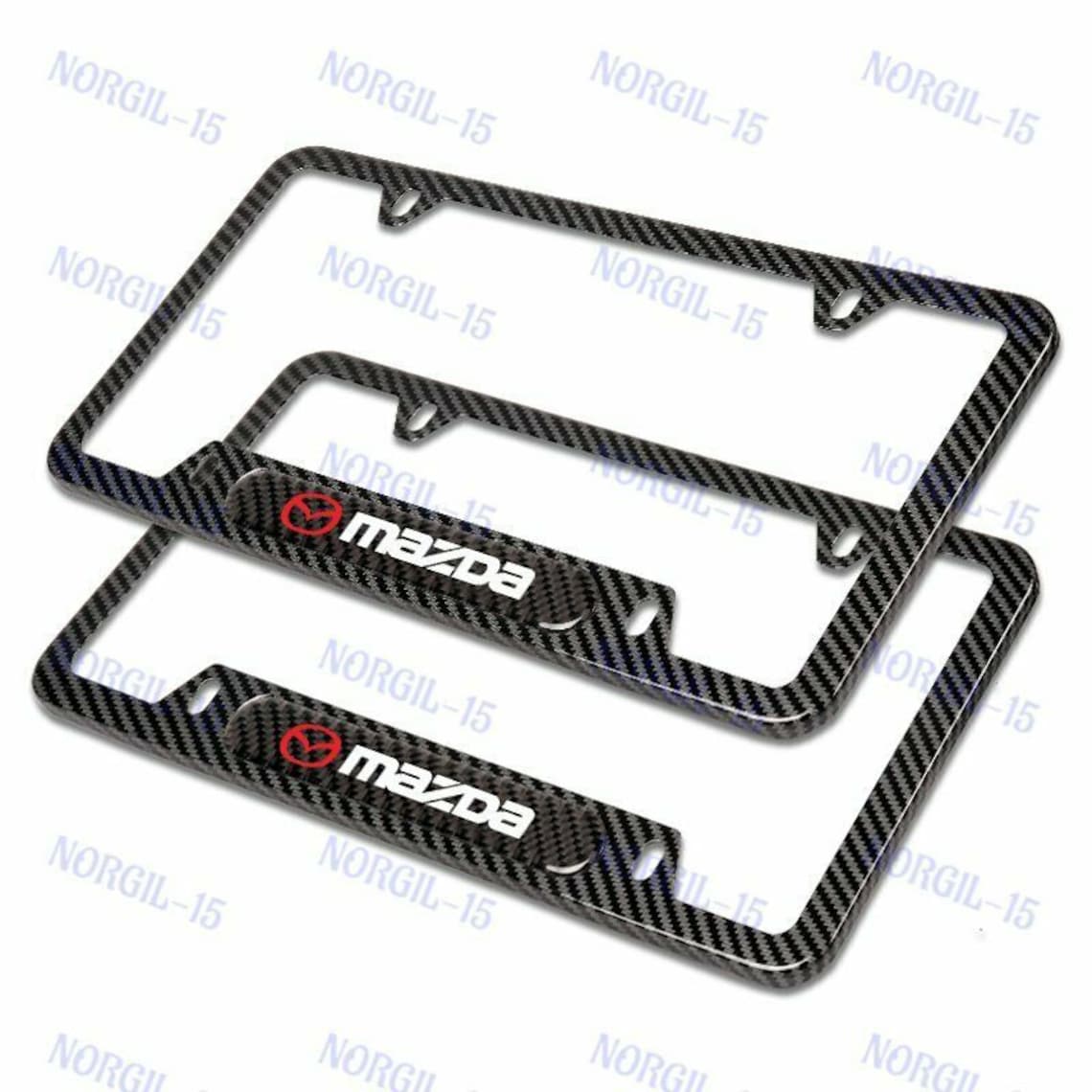 For 2pcs Mazda 3 6 Black License Plate Frame Stainless Steel Etsy Denmark