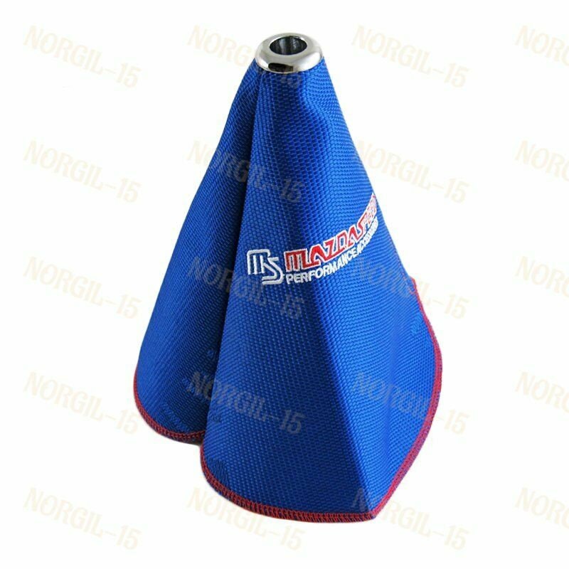 muge racing Traditional-Chinese Universal Shift Boot Cover Embroidered Pattern with Silk Touch Blue 