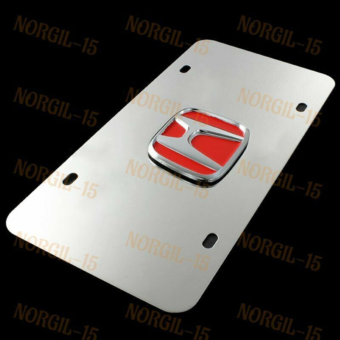 New Honda Accord 3D Stainless Steel License Plate Frame With Etsy
