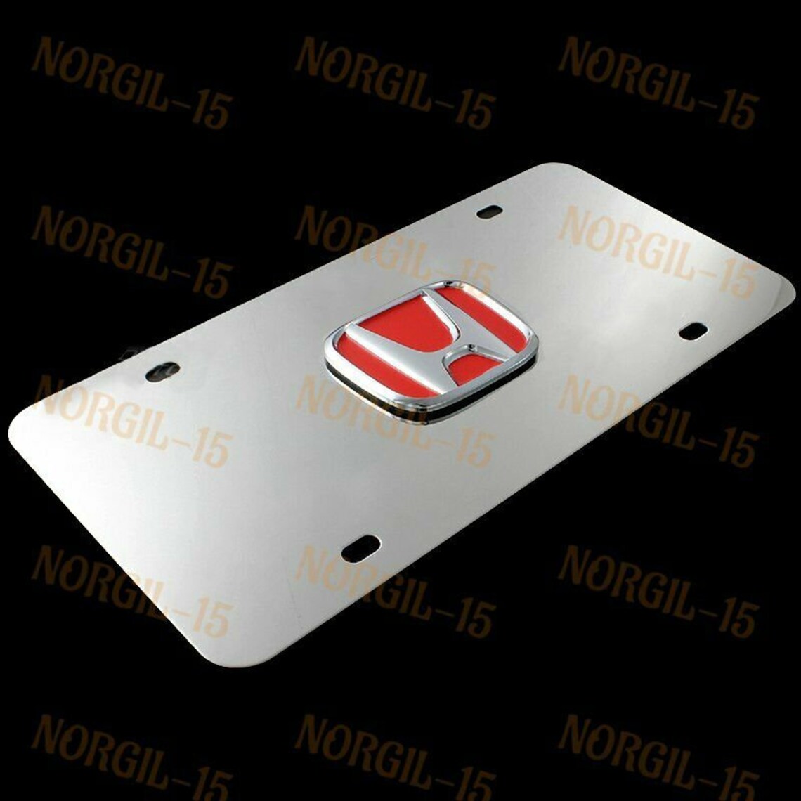 New Honda Accord 3D Stainless Steel License Plate Frame With Etsy