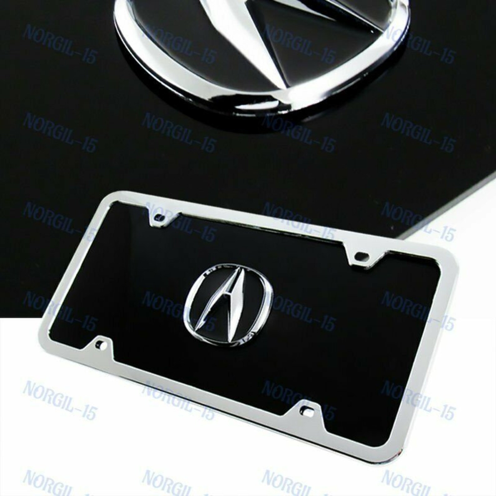 Authentic For Acura 3D Stainless Steel Front License Plate Etsy
