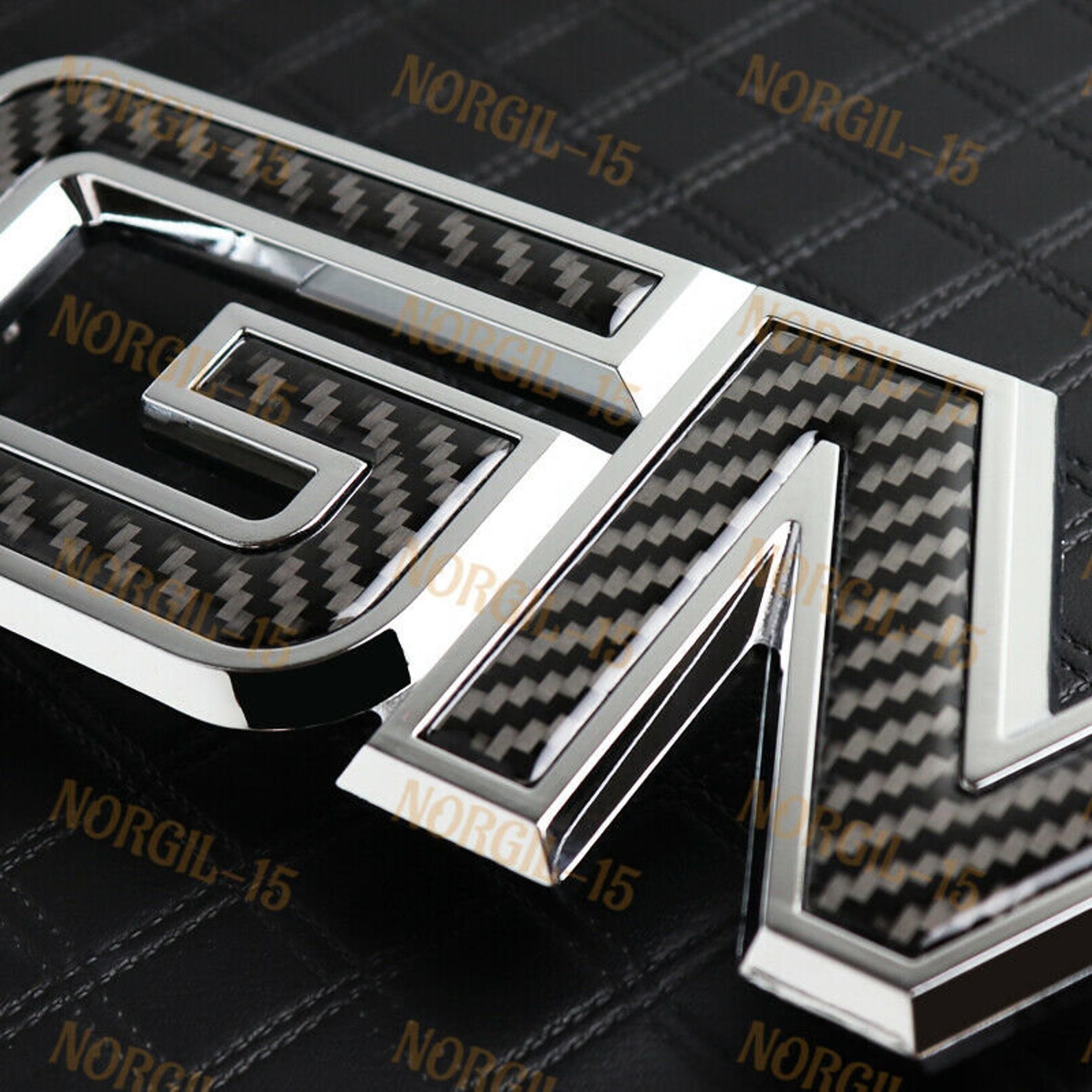 Black Real Carbon Fiber Front Grille Gmc Badge Emblem 9907 Etsy