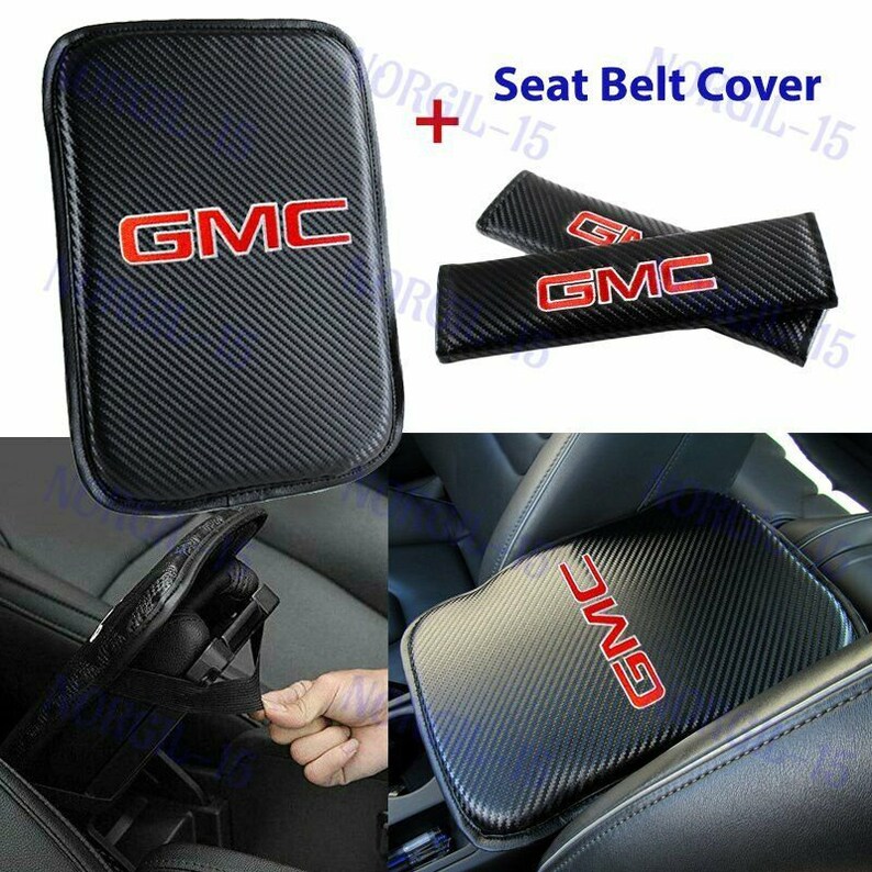 Embroidery for Gmc Center Armrest Cushion Mat Pad W/ Seat Belt Etsy