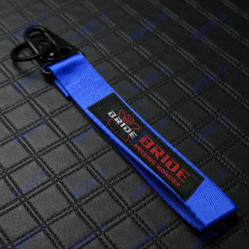 Jdm Universal Keychain Metal Key Ring Hook Strap Lanyard Nylon Etsy