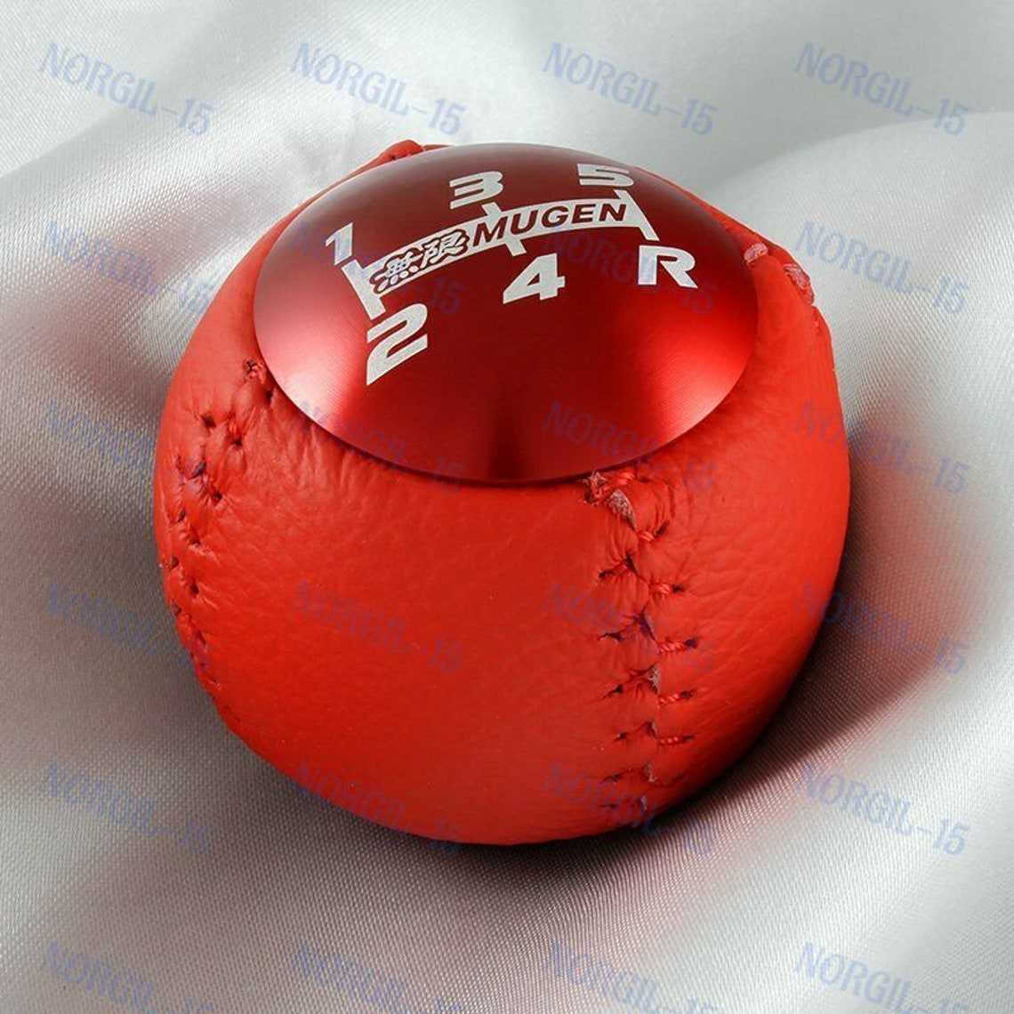 Jdm Mugen Red Leather Shift Knob 5 Speed for Honda Crz Type R Etsy