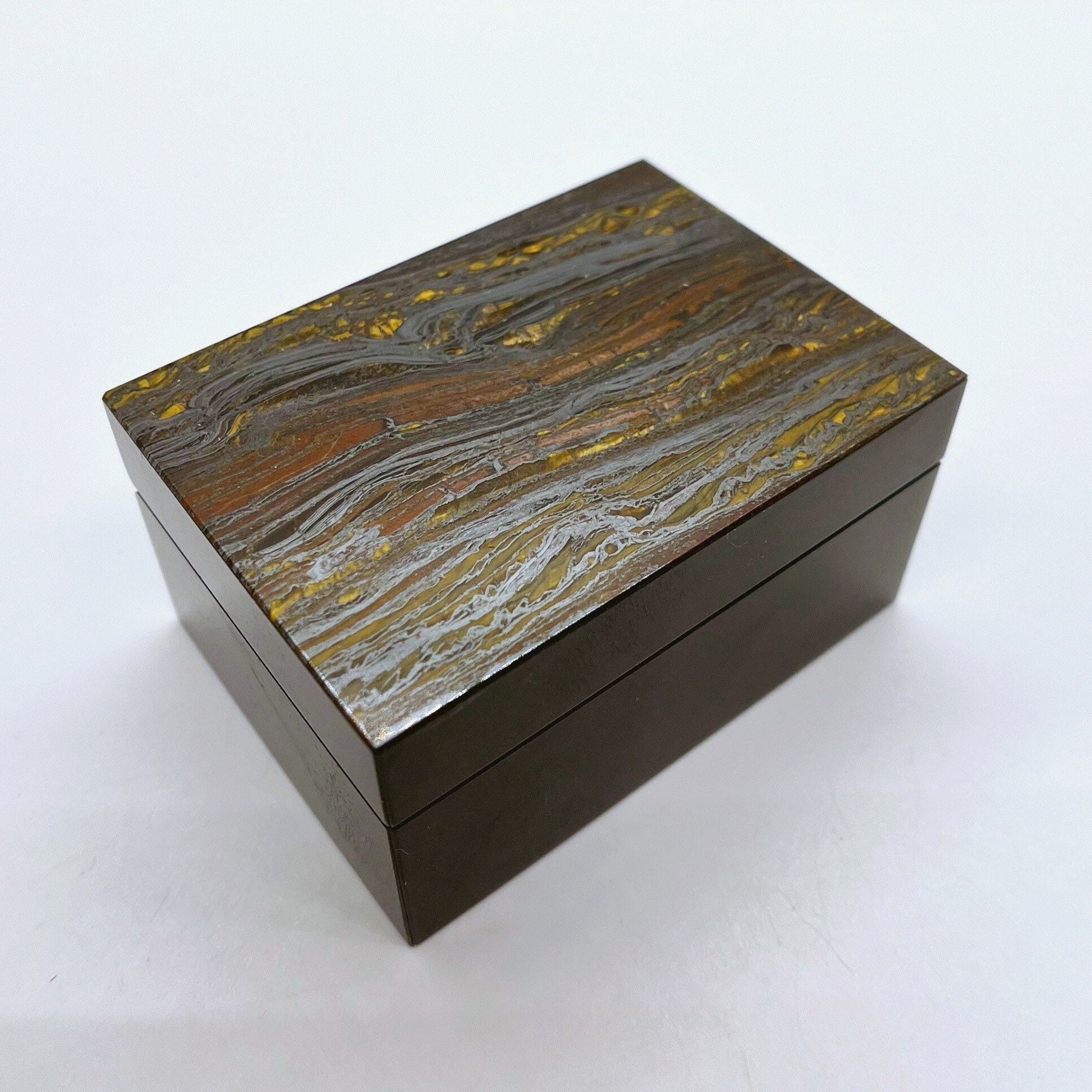Tiger Iron Jewelry Box by Konstantin Libman Etsy