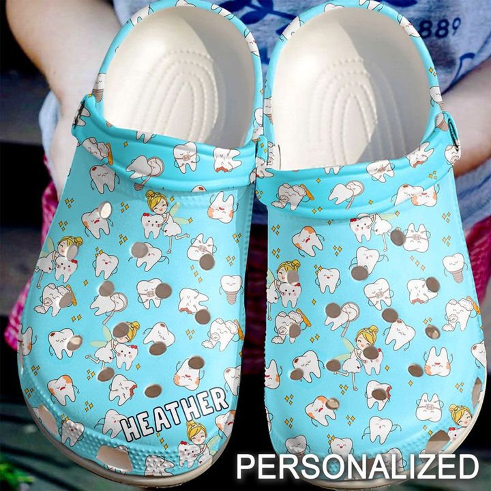 Dentist Personalized Tooth Fairy Crocs Clog Shoes Birthday | Etsy