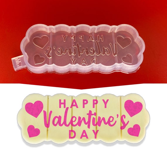 Happy Valentines Day Silicone Mould for Wax Melts 