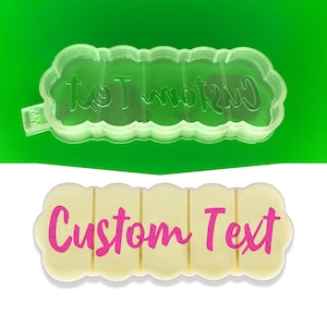 Custom Text Snap Bar Silicone Mould - FOOD SAFE