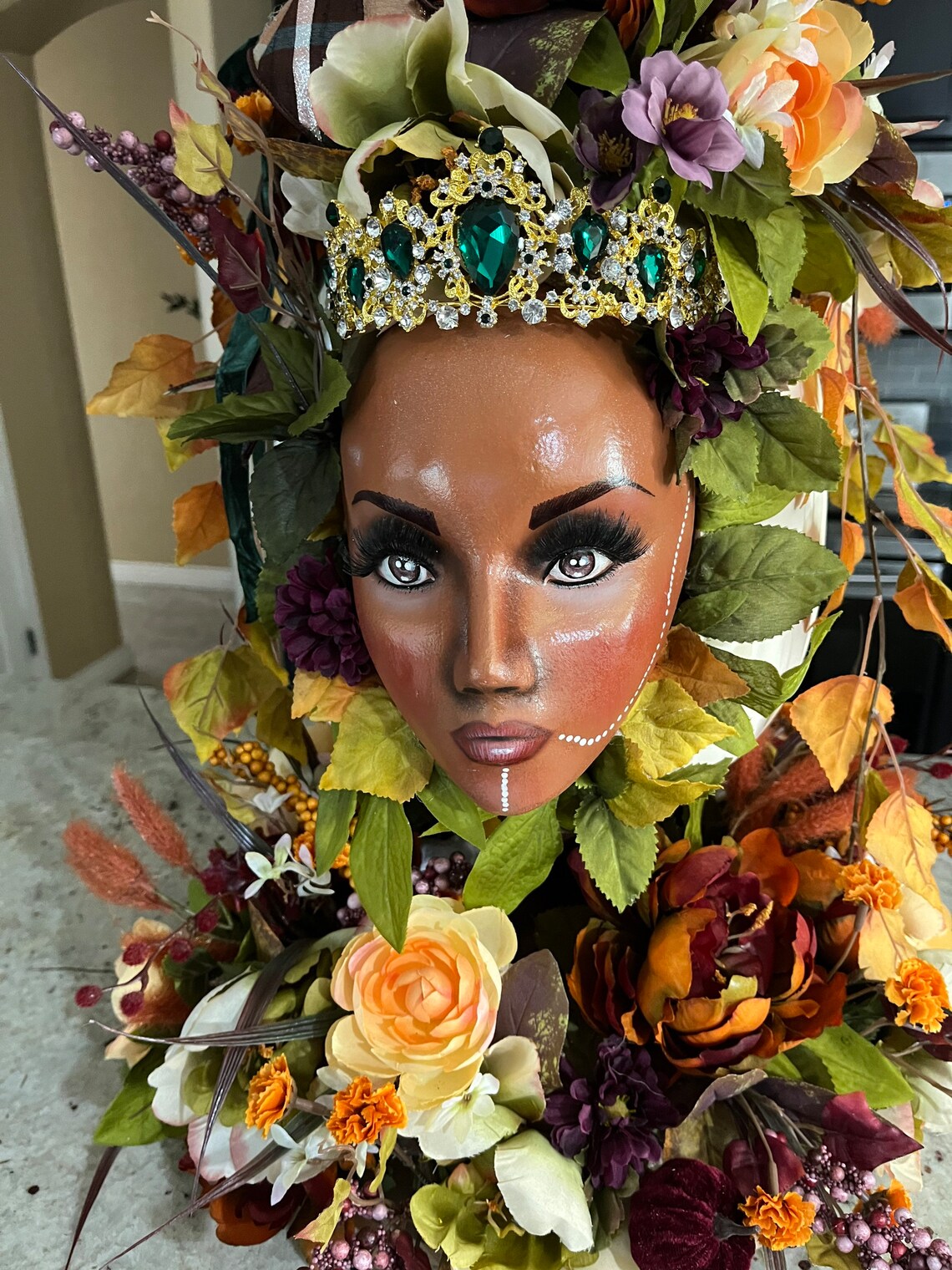 African American Centerpiece Fall Decorations Autumn Decor Etsy