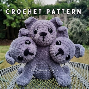 Cerberus Crochet Pattern (Digital File)