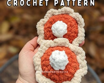 No Sew Mini Pumpkin Pie Crochet Amigurumi PATTERN