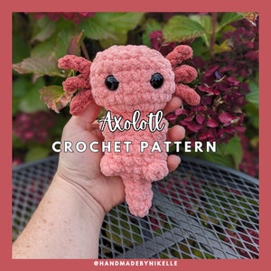 No Sew Axolotl Crochet PATTERN