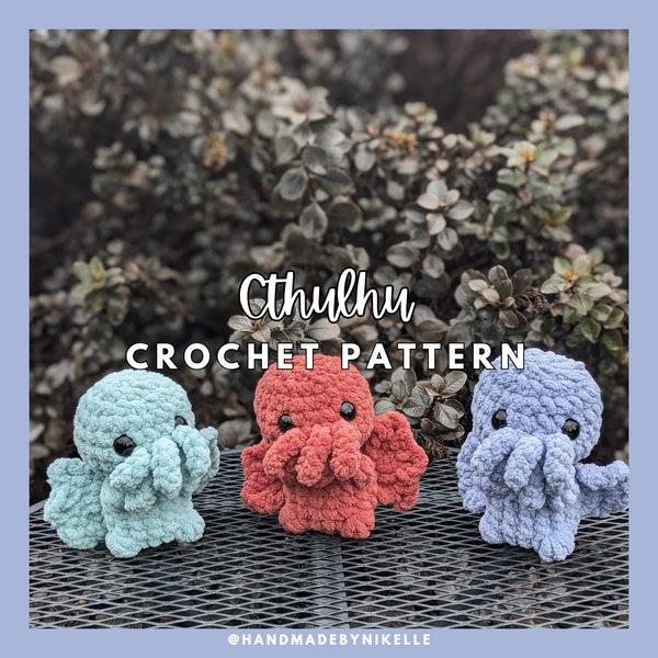 No Sew Baby Cthulhu Crochet PATTERN