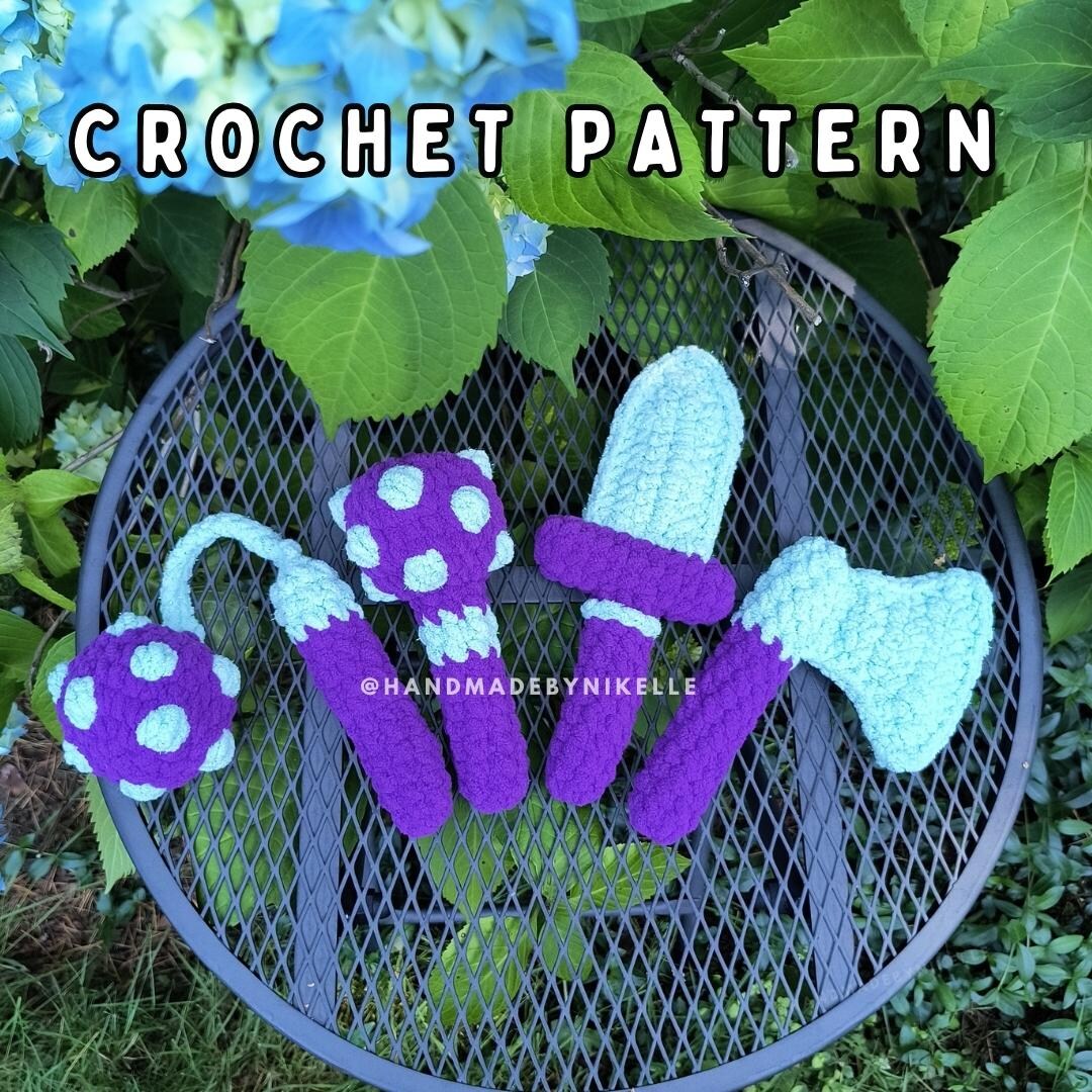 Battle Pack Crochet Pattern: Axe, Sword, Mace, Flail (digital File) - Etsy