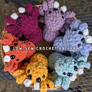 Crochet Spider PATTERN - low sew