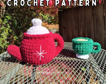 Tea Set Crochet Pattern (Digital File)