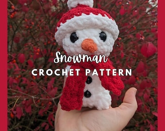 No Sew Snowman Crochet PATTERN