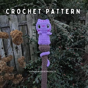 Patrón de crochet para el bastón de la bruja (digital)