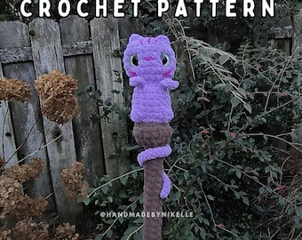 Wzór szydełkowy na laskę Cat Witch (cyfrowy)