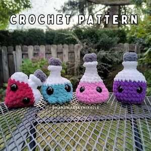 Patrón de crochet de 4 estilos "Potion Pack 2" (archivo digital)