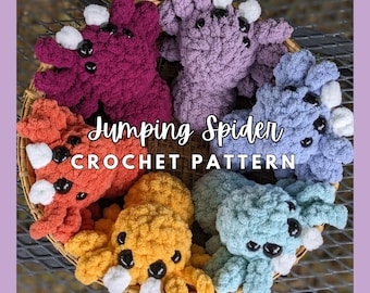 Crochet Spider PATTERN - low sew