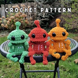 Patrón de crochet de robot larguirucho (archivo digital)