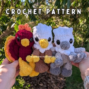 Phoenix, Hippogriff, and Griffin Crochet Pattern Pack (Digital File)