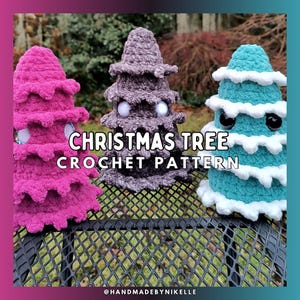 DIGITAL FILE - Christmas Tree  - No Sew Crochet Amigurumi PATTERN - Spooky - Holiday