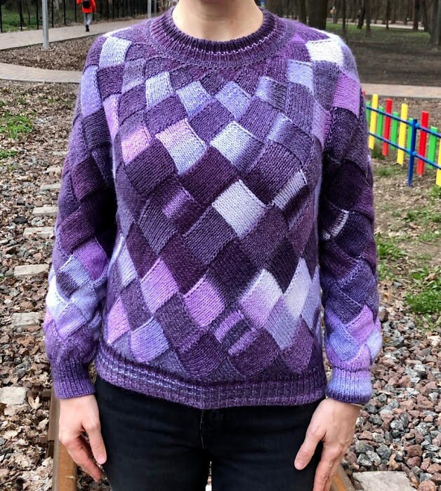 Purple argyle best sale sweater